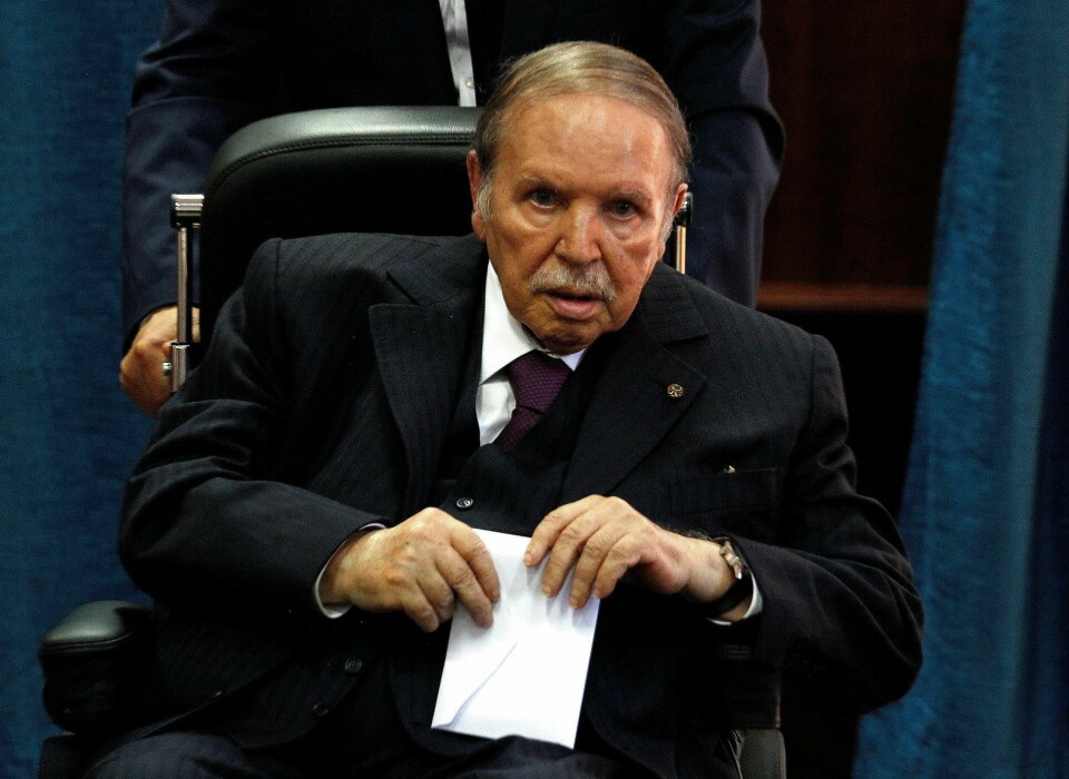 GIKK AV: Abdelaziz Bouteflika gikk av som Algeries president i forrige uke. FOTO: NTB SCANPIX GIKK AV: Abdelaziz Bouteflika gikk av som Algeries president i forrige uke. FOTO: NTB SCANPIX