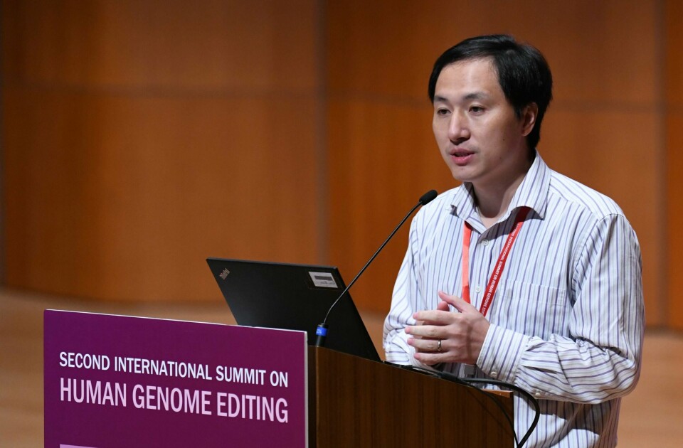 Forskeren He Jiankui i Hong Kong i november 2018.