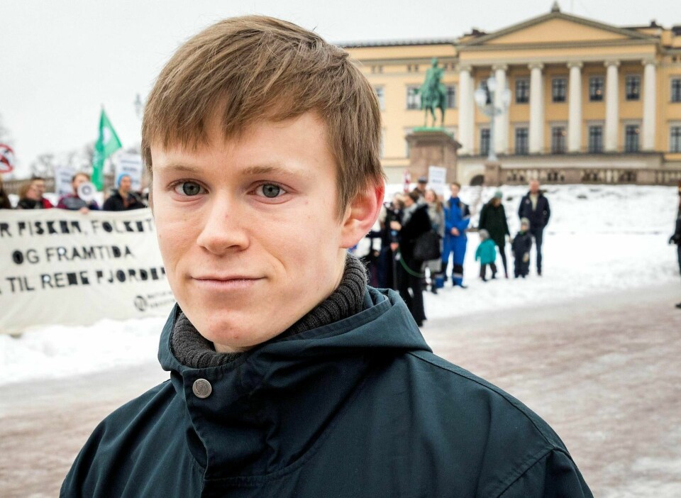 Gaute Eiterjord, leder i Natur og Ungdom. Gaute Eiterjord, leder i Natur og Ungdom.