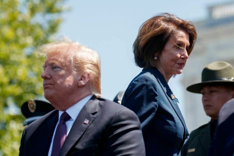 Donald Trump og Nancy Pelosi. Foto: Evan Vucci/AP/NTB scanpix