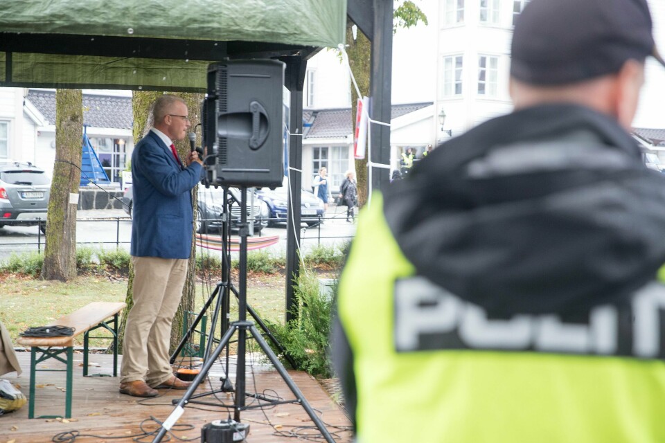 Alliansen-leder Hans Lysglimt Johansen under Arendalsuka i 2018.