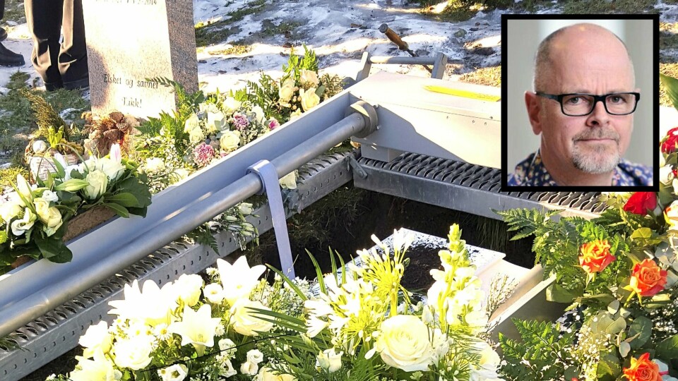 Stell av graver er viktig, men det er ikke greit når det er avdøde selv som får tilbudet. Innfelt: Kim Hannisdal, som mistet sin mor tidligere i år.