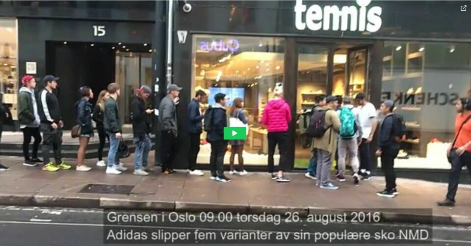 Adeidas skaper kø. Adeidas skaper kø.