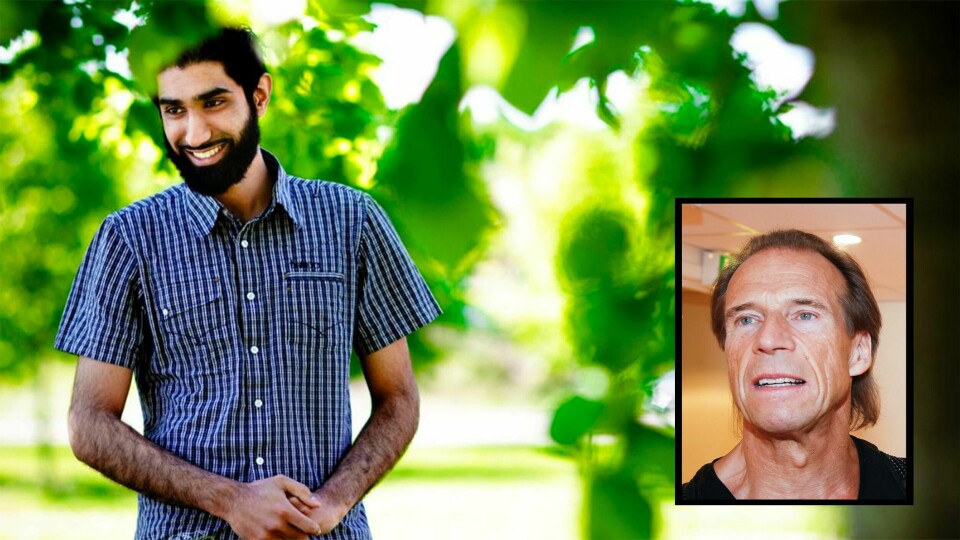 Islam Net, her ved Farah Qureshi, tilbyr islam-vennlig jobbformidling på nett. Aps Jan Bøhler (innfelt) er bekymret.