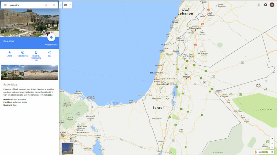 Hvor er Palestina? Hvor er Palestina?