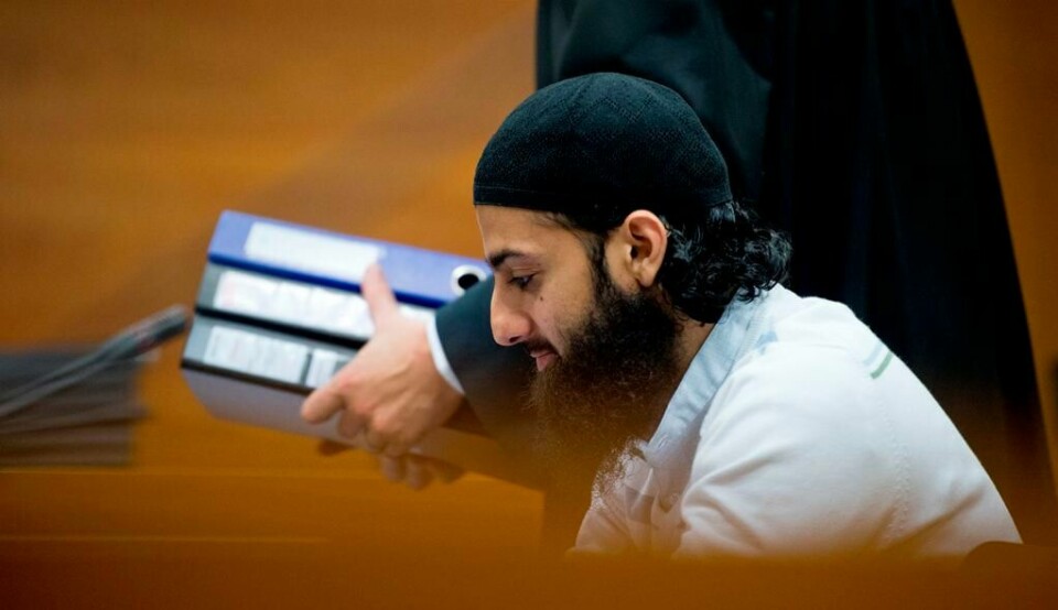 Ubaydullah Hussain i Borgarting lagmannsrett. FOTO: JON OLAV NESVOLD/NTB SCANPIX