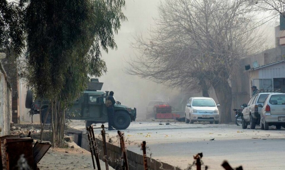 Væpnede menn stormet Redd Barnas kontorer i Jalalabad, provinshovedstaden i Nangarhar, tirsdag.