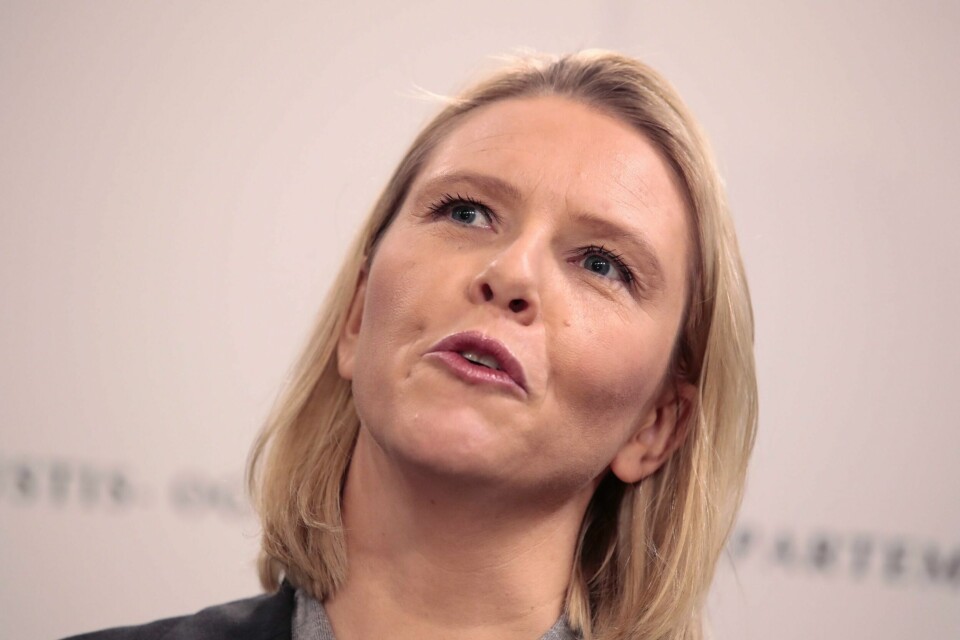 Sylvi Listhaug trakk seg som justisminister, og sørget for maksimal slamring med dørene, skriver Bjørn G. Sæbø i denne lederen. FOTO: HÅKON MOSVOLD LARSEN, NTB SCANPIX