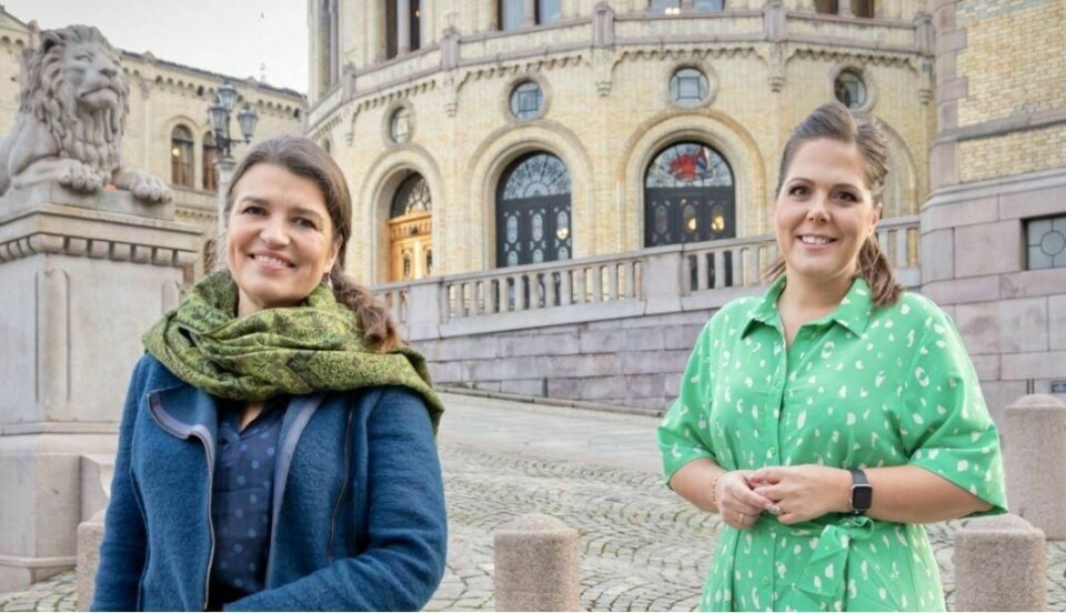 Høyre-politikerne Liv Kari Eskeland og Lene Westgaard-Halle er blant initiativtakerne til konservativt klimanettverk. Foto: Hans Kristian Thorbjørnsen/Høyre