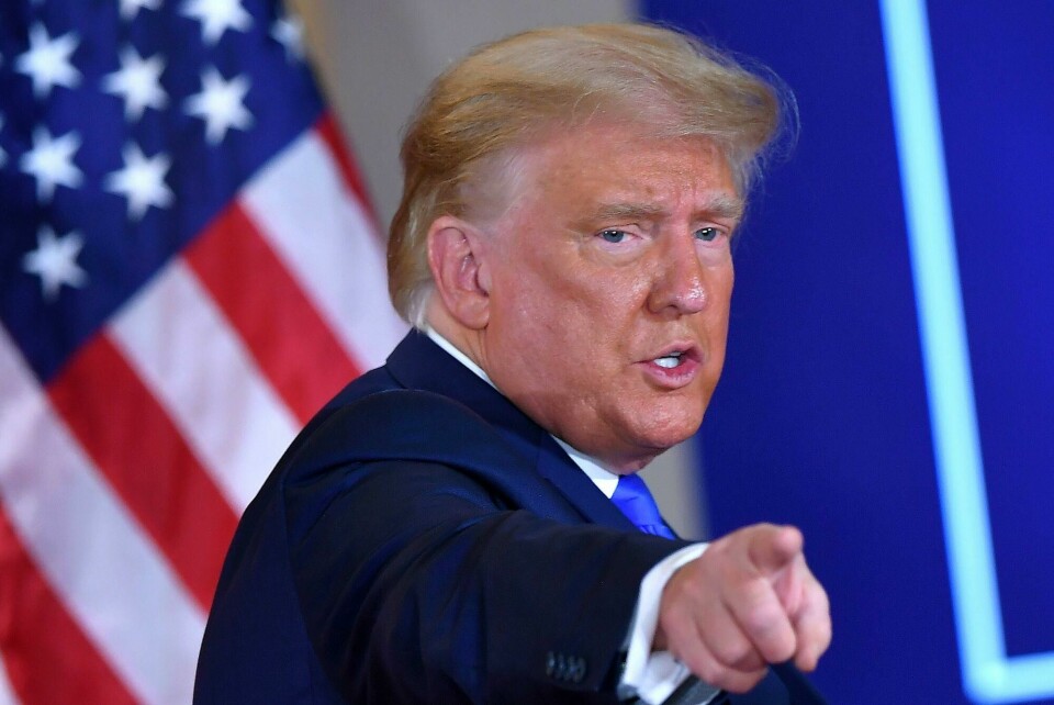 (FILES) In this file photo taken on November 04, 2020 US President Donald Trump gestures after speaking during election night in the East Room of the White House in Washington, DC. - US President Donald Trump has confirmed he will address a rally of his supporters January 6, 2021 in Washington, called in protest at the certification by Congress of the 2020 election results.'I will be speaking at the SAVE AMERICA RALLY tomorrow on the Ellipse at 11AM Eastern (1600 GMT),' tweeted the Republican, who refuses to concede defeat to President-elect Joe Biden. (Photo by MANDEL NGAN / AFP) (FILES) In this file photo taken on November 04, 2020 US President Donald Trump gestures after speaking during election night in the East Room of the White House in Washington, DC. - US President Donald Trump has confirmed he will address a rally of his supporters January 6, 2021 in Washington, called in protest at the certification by Congress of the 2020 election results.'I will be speaking at the SAVE AMERICA RALLY tomorrow on the Ellipse at 11AM Eastern (1600 GMT),' tweeted the Republican, who refuses to concede defeat to President-elect Joe Biden. (Photo by MANDEL NGAN / AFP)