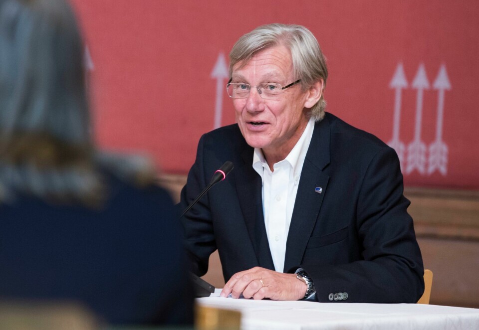 Oslo 20180618.Komiteleder James Stove Lorentzen under høring om ungdomskriminalitet i Oslo Rådhus.Foto: Terje Pedersen / NTB scanpix Oslo 20180618.Komiteleder James Stove Lorentzen under høring om ungdomskriminalitet i Oslo Rådhus.Foto: Terje Pedersen / NTB scanpix