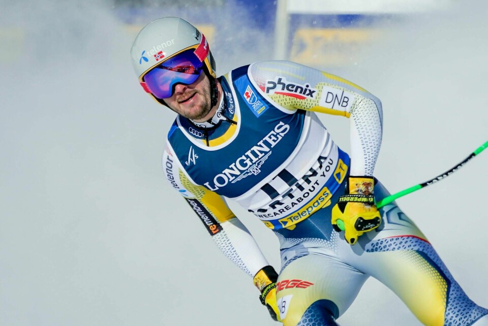 Kjetil Jansrud fikk det ikke helt til å stemme i super-G-delen av kombinasjonen i alpin-VM. Foto: Torstein Bøe / NTB