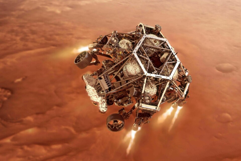 Nasas nye Mars-robot nærmer seg målet, og ved 22-tiden er den framme. Etter sju måneder på vei i verdensrommet tar nedbremsingen i atmosfæren sju minutter.