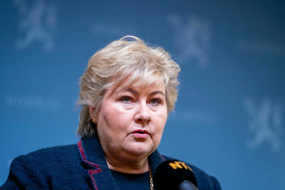 Statsminister Erna Solberg sikker om nedstenging av Oslo og områdene rundt