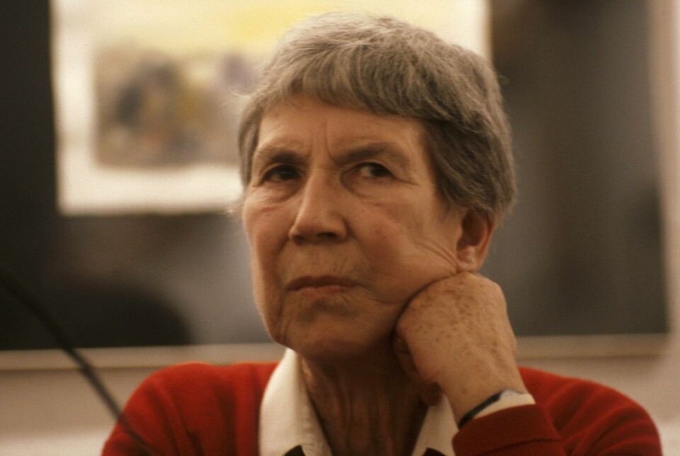 Den italienske forfatteren Natalia Ginzburg fotografert i 1990. Den italienske forfatteren Natalia Ginzburg
