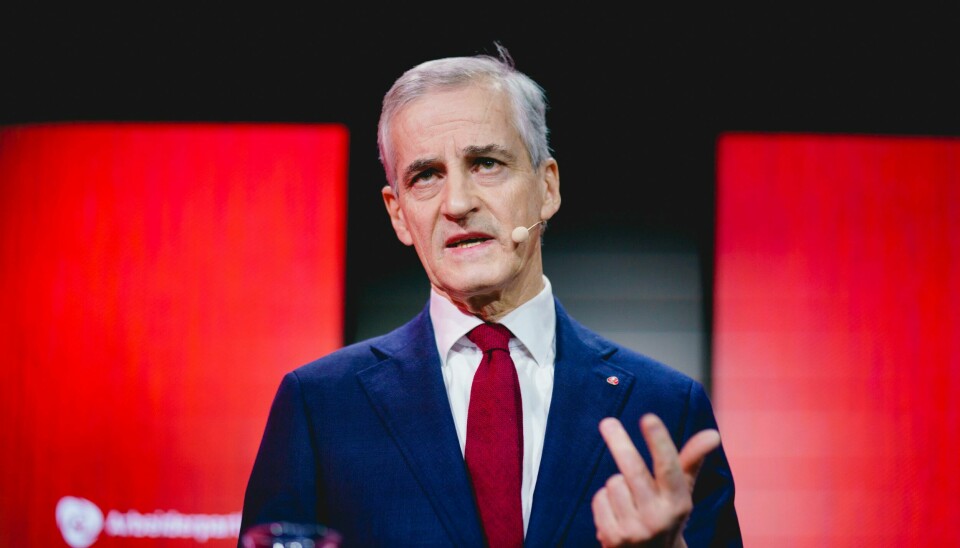Ap-leder Jonas Gahr Støre er skuffet over at Hydro velger å selge valseverkene på Karmøy og Holmestrand. Foto: Stian Lysberg Solum / NTB