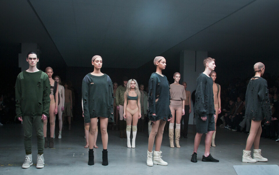 Her fra en Yeezy-visning i 2015. Her fra en Yeezy-visning i 2015.