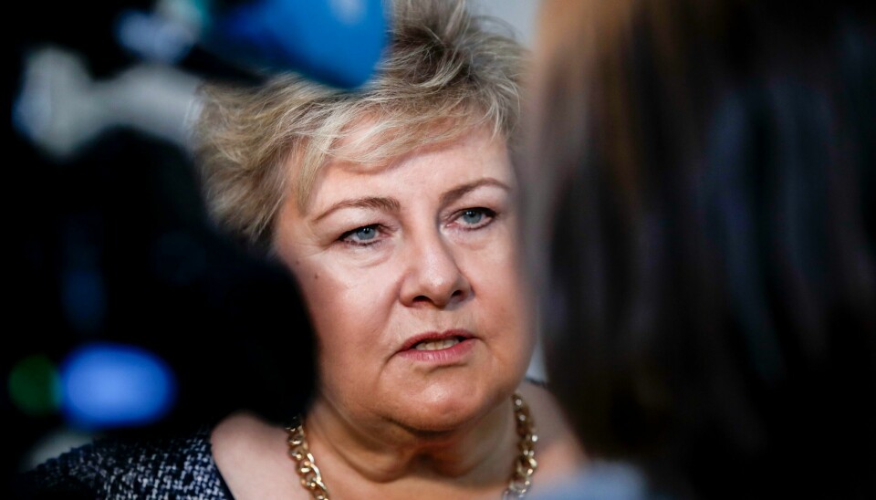 Statsminister Erna Solberg får sin koronadom om en måned. .