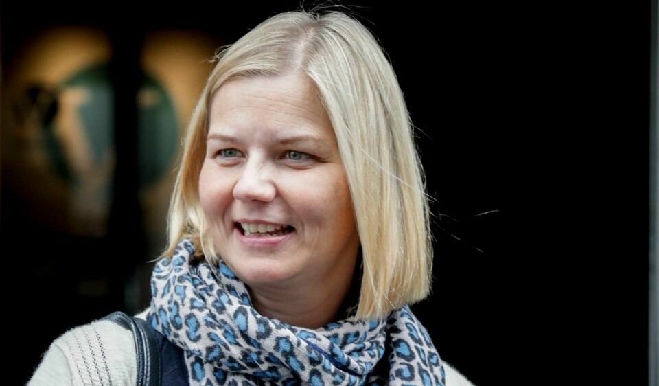 Kunnskapsminister Guri Melby er fornøyd med at så mange velger å søke seg til yrkesfag.