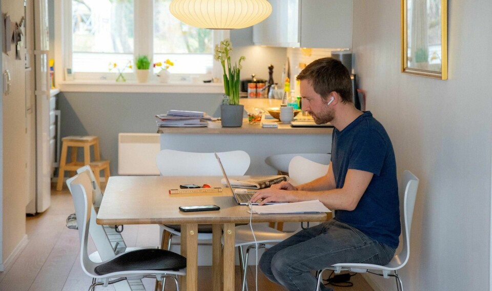 Hjemmekontor, teams og zoom er nye ord som har sklidd inn i dagligtalen. Nedstengingen av Norge i mars har endret hverdagen for svært mange. Foto: Thomas Brun/NTB scanpix