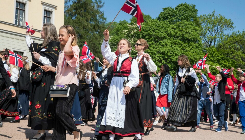Det blir ikke barnetog over Slottsplassen i år, men det vil likevel være et arrangement der. Foto: Terje Pedersen / NTB scanpix