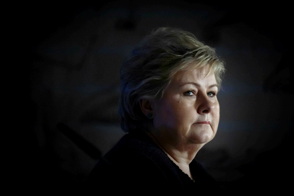 Ikke glem hvor vi var 12. mars, skriver vår kommentator. Statsminister Erna Solberg skulle styre, men sto i et kunnskapsløst mørke. Foto: Heiko Junge/NTB scanpix Oslo 20200324.
Statsminister Erna Solberg (H) orienterer pressen om det videre arbeidet med å håndtere koronavirusutbruddet i Norge, og konsekvensene av det.
Foto: Heiko Junge / NTB scanpix