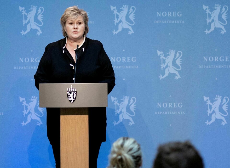 Statsminister Erna Solberg mener at norske politikere har vist at alle liv skal behandles likt. Gjelder dette også personer med psykiske utfordringer, spør Linda Berg-Heggelund. Foto: Fredrik Hagen/NTB scanpix