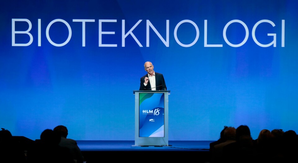 Gardermoen 20180407.Kunnskaps- og integreringsminister Jan Tore Sanner fra Høyre innleder til storresolusjon om bioteknologi under Høyres landsmøte på Gardermoen fredag.Foto: Lise Åserud / NTB scanpix Gardermoen 20180407.
Kunnskaps- og integreringsminister Jan Tore Sanner fra Høyre innleder til storresolusjon om bioteknologi under Høyres landsmøte på Gardermoen fredag.
Foto: Lise Åserud / NTB scanpix