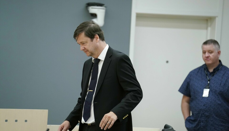 Advokat John Christian Elden forsvarer ekspolitimann Eirik Jensen.