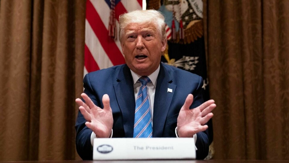 President Donald Trump sa mandag at han tirsdag vil signere en egen presidentordre om politiet i USA.
