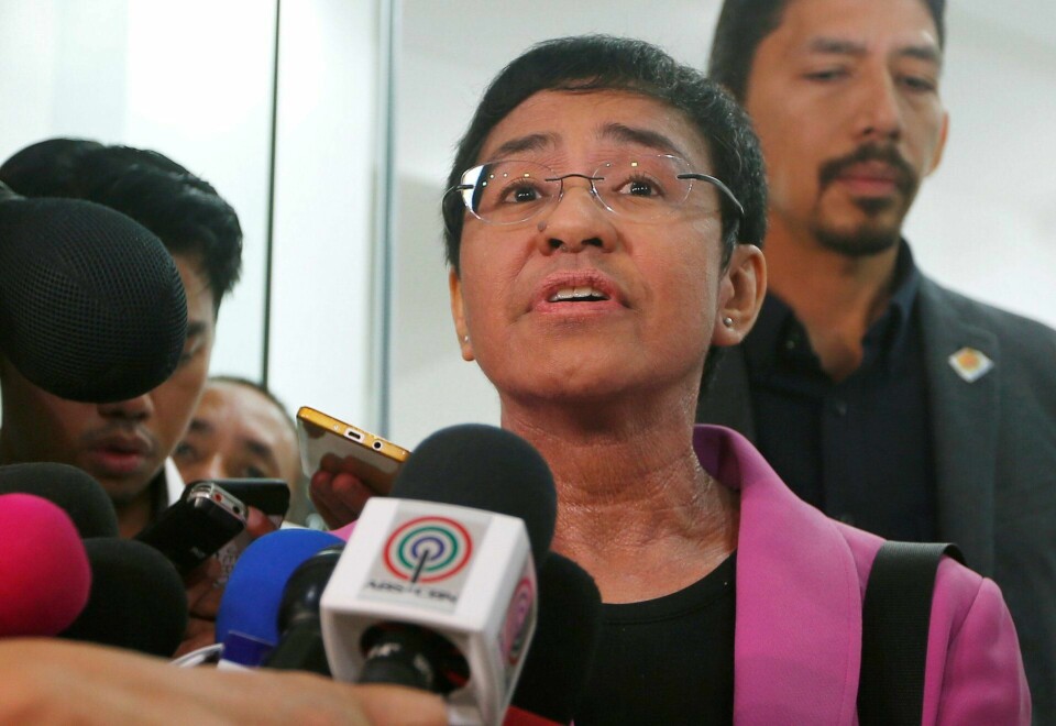 Maria Ressa. FOTO: BULLIT MARQUEZ/NTB SCANPIX