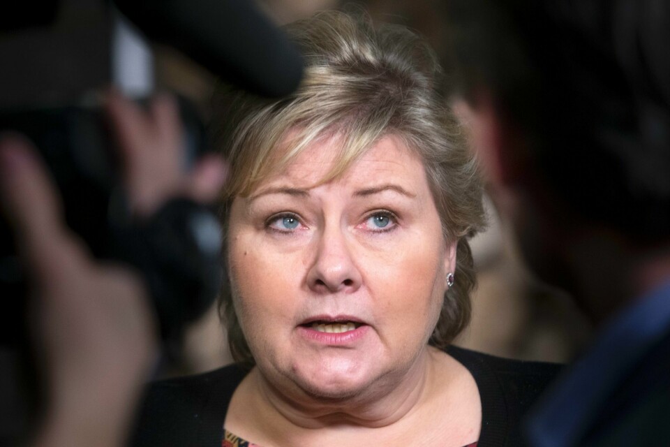 Erna Solberg.