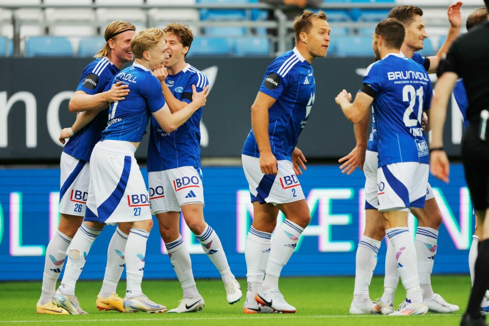 Molde fikk et tidlig baklengsmål, men endte opp med å knuse Fredrikstad. Molde fikk et tidlig baklengsmål, men endte opp med å knuse Fredrikstad.Foto: Svein Ove Ekornesvåg / NTB
