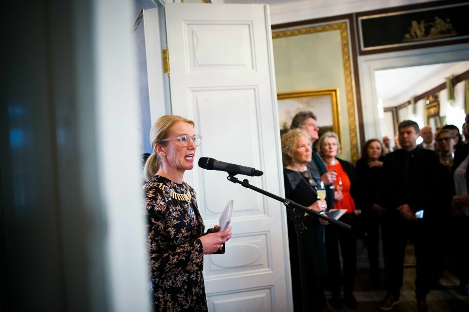 Stavanger-ordfører Christine Sagen Helgø (H) holdt sin årlige nyttårstale på Ledaal.