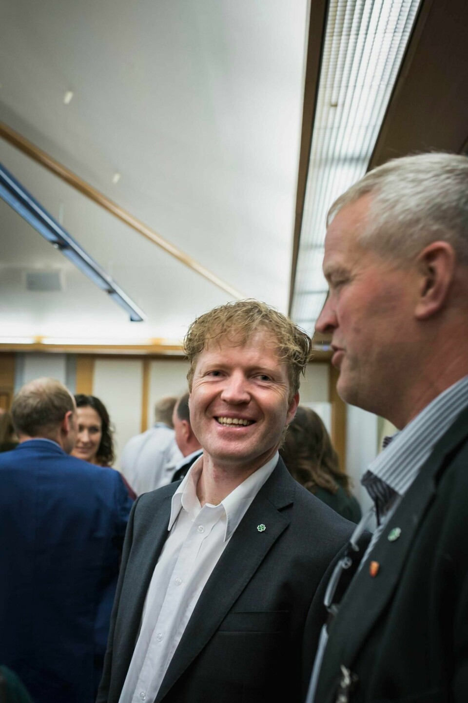 Sigbjørn Gjelsvik og Senterpartiet vil ha pensjon fra første krone på dagsordenen. Foto: Siri Øverland Eriksen