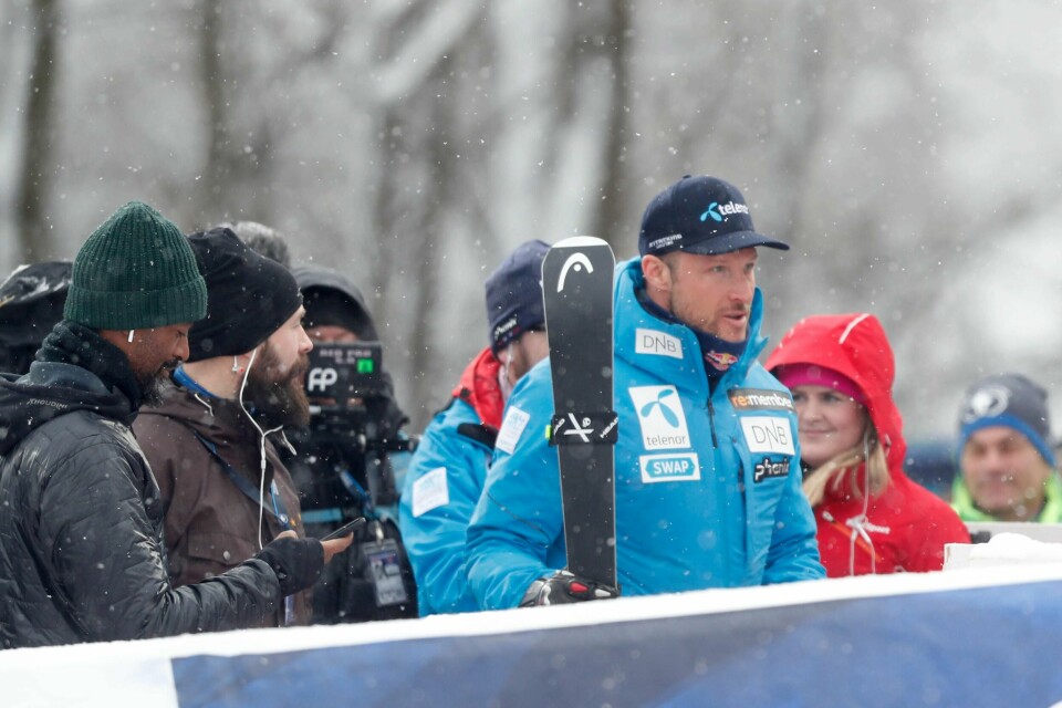 Aksel Lund Svindal har knetrøbbel og følger fredagens verdenscuprenn i utfor som tilskuer.
