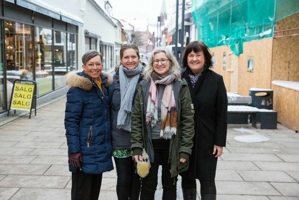 Denne gjengen fra Moss og Rygge kommuner inviterer til seks folkemøter i Mosseregionen løpet av februar. - Vi trenger å få innbyggernes syn på hvordan de ønsker å få utformet nærmiljøet sitt, sier Mosseordfører Hanne Tollerud, plansjef i Rygge Vibeke Rosenlund, Arealplanlegger i Moss, Vibeke Arnesen og Ryggeordfører Inger-Lise Skartlien.