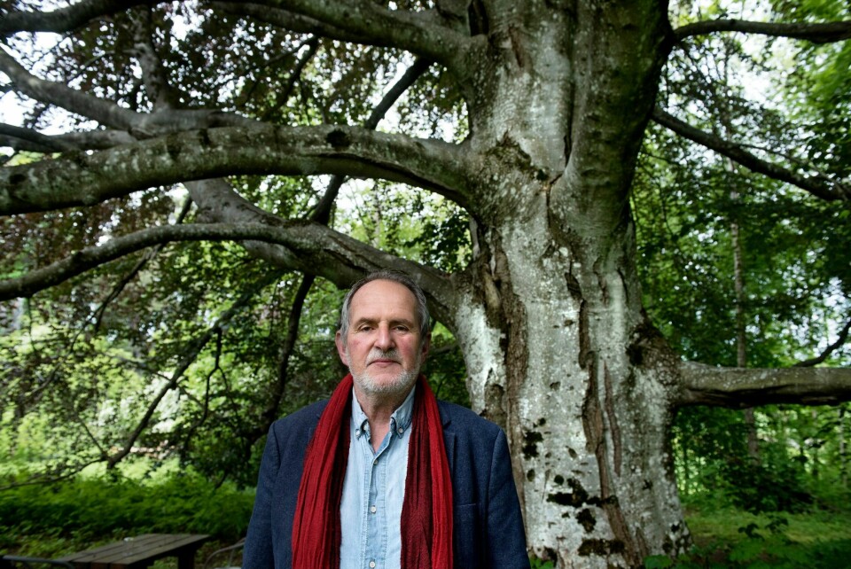 Jon Michelet hjemme på Larkollen i 2015.