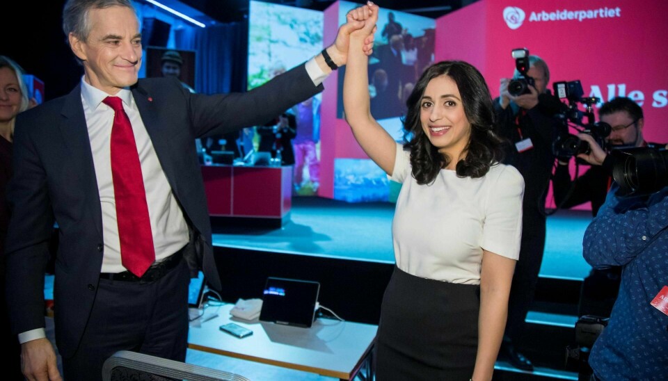 NULL STRID: Partileder Jonas Gahr Støre og nestleder Hadia Tajik vil bli gjenvalgt med akklamasjon på Arbeiderpartiets landsmøte i begynnelsen av april. Med seg i ledelsen får de Bjørnar Skjæran fra Nordland som erstatter Trond Giske. FOTO: HEIKO JUNGE/NTB SCANPIX