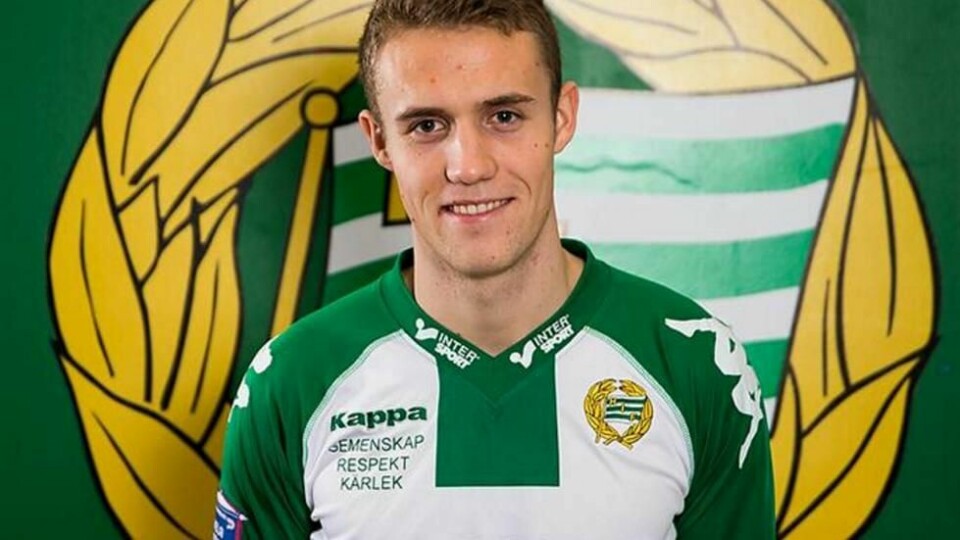 Fredrik Torsteinbø er aktuell for Viking, men det er ikke forhandlinger om en overgang nå i følge agent Stig Lillejord. FOTO: HAMMARBY