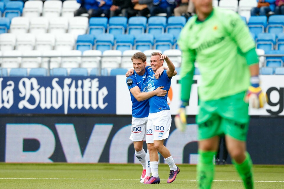 Molde gikk tidlig opp i ledelsen mot Viking. Foto: Svein Ove Ekornesvåg / NTB scanpix