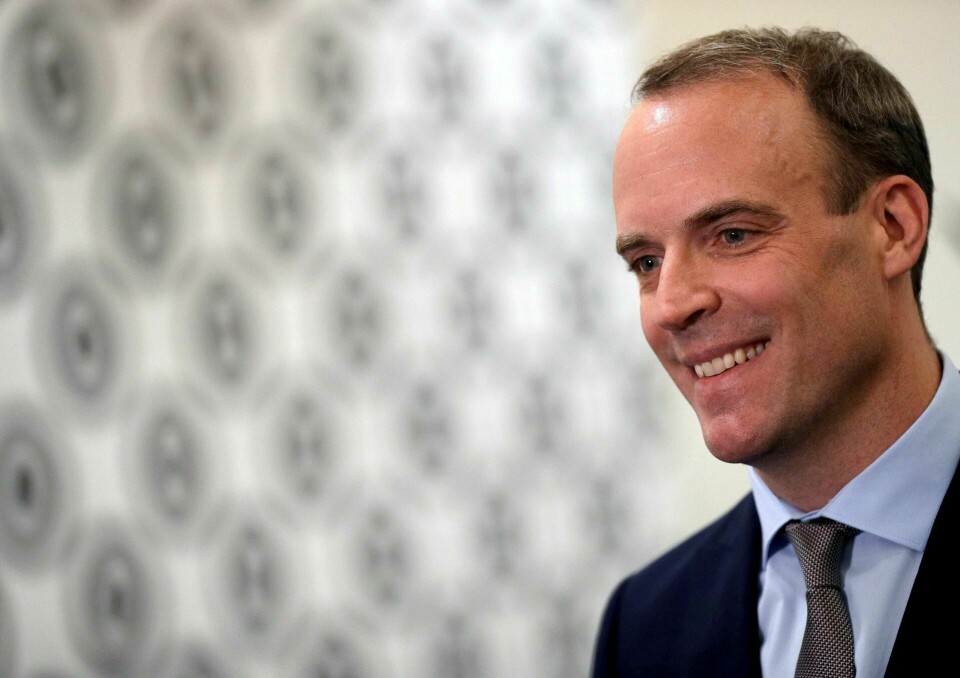 AKTUELL: Domimic Raab. FOTO: NTB SCANPIX AKTUELL: Domimic Raab. FOTO: NTB SCANPIX