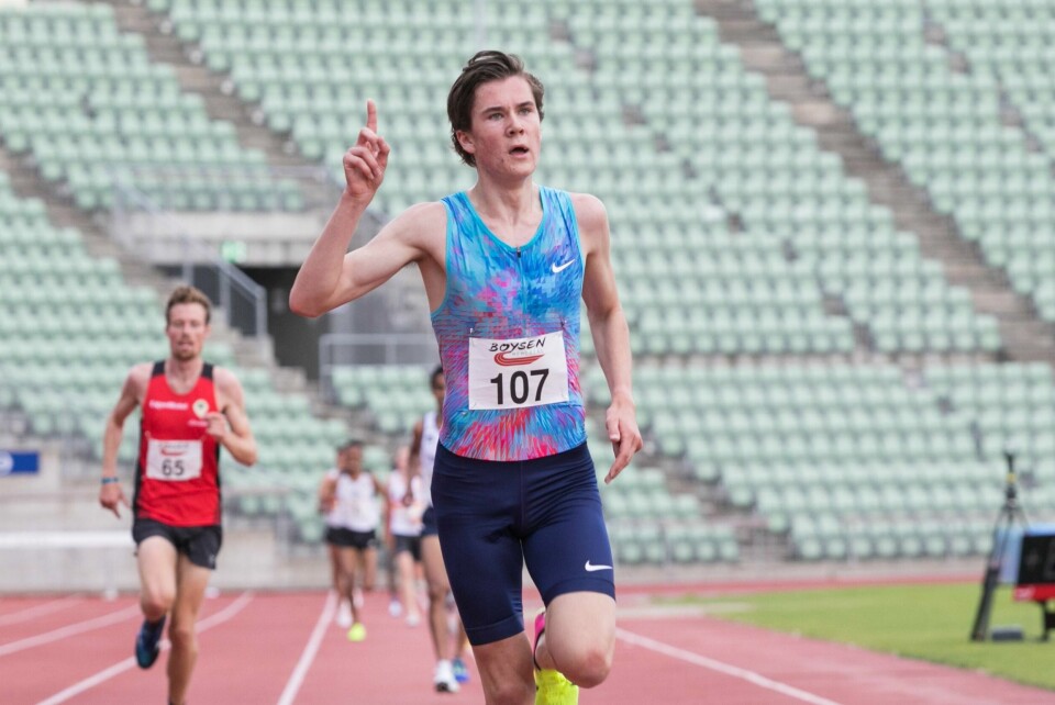 Jakob Ingebrigtsen (16). Foto: Audun Braastad / NTB scanpix