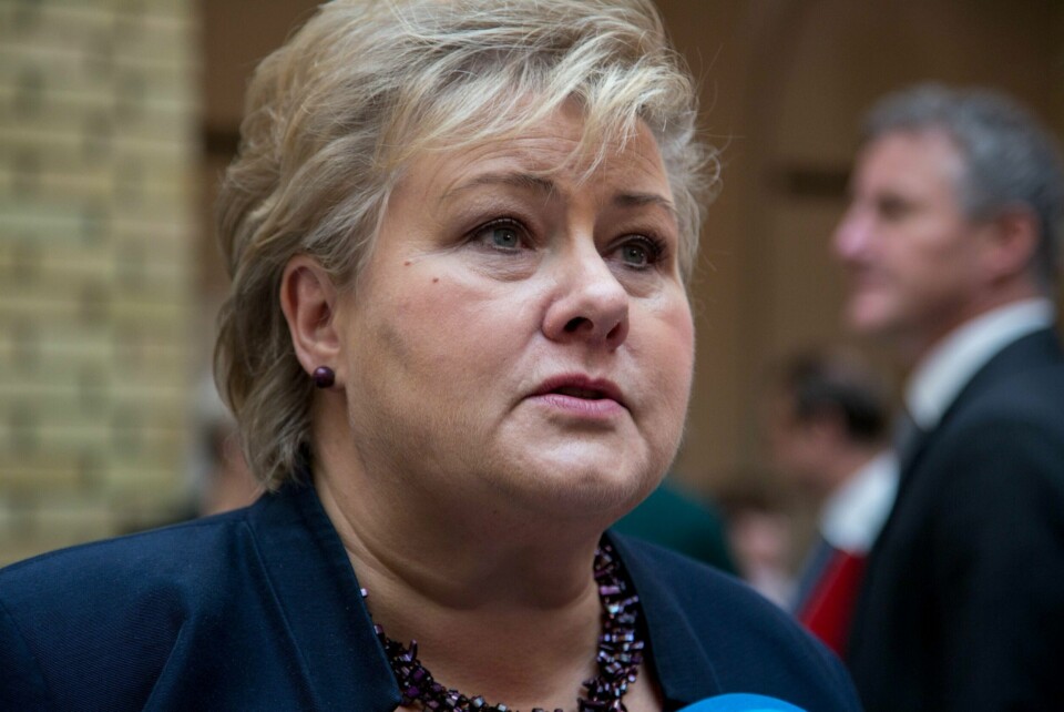 Statsminister Erna Solberg.
