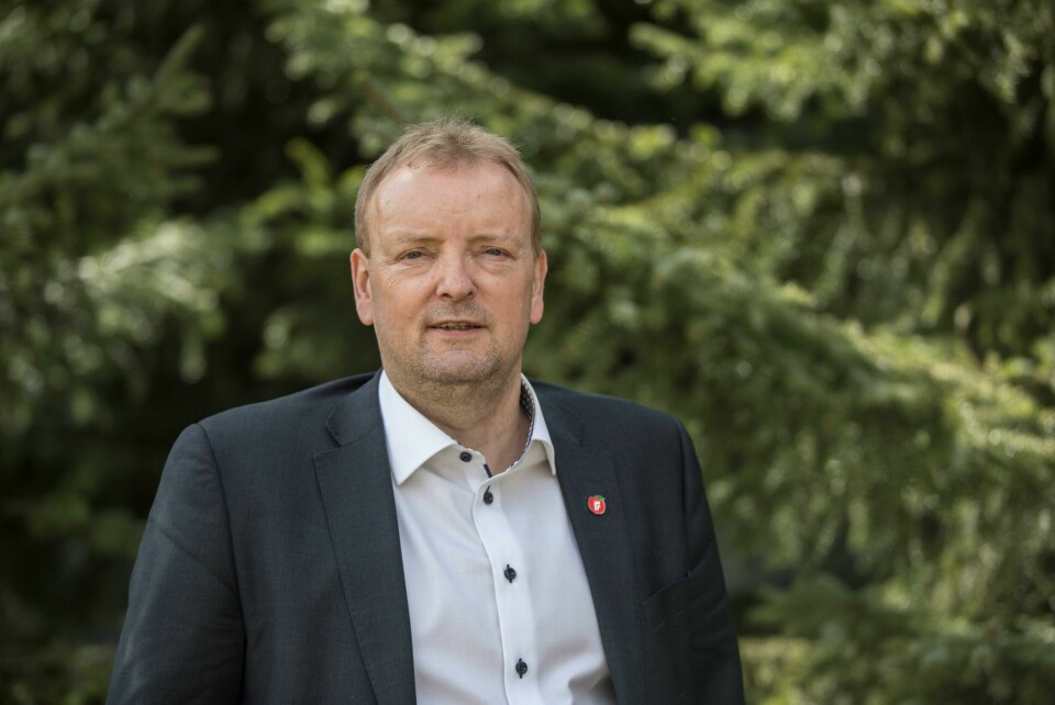 Oslo 20180429.Terje Halleland (Frp) på landsmøte søndag ettermiddag.Foto: Vidar Ruud / NTB scanpix Oslo 20180429.
Terje Halleland (Frp) på landsmøte søndag ettermiddag.
Foto: Vidar Ruud / NTB scanpix