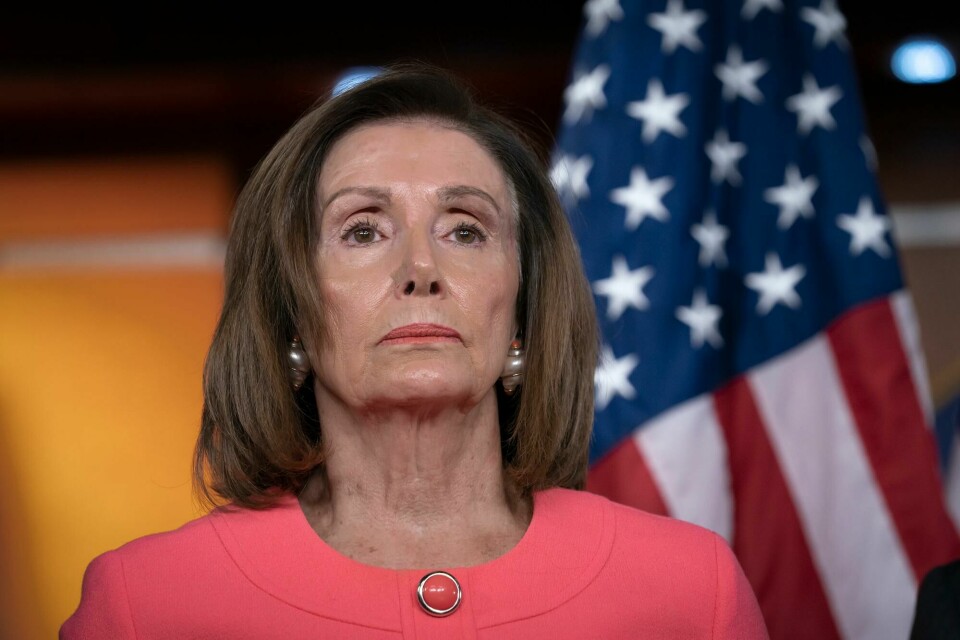 Speaker of the House Nancy Pelosi, D-Calif., meets with reporters to announce impeachment managers as she prepares to send articles of impeachment to the Senate against President Donald Trump for abuse of power and obstruction of Congress, at the Capitol in Washington, Wednesday, Jan. 15, 2020. (AP Photo/J. Scott Applewhite) Speaker of the House Nancy Pelosi, D-Calif., meets with reporters to announce impeachment managers as she prepares to send articles of impeachment to the Senate against President Donald Trump for abuse of power and obstruction of Congress, at the Capitol in Washington, Wednesday, Jan. 15, 2020. (AP Photo/J. Scott Applewhite)