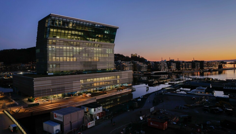 Åpningen av Munchmuseet i Bjørvika utsettes til i høst. Foto: Stian Lysberg Solum / NTB scanpix