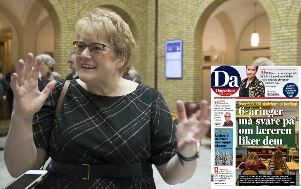 Trine Skei Grande (V) ble utfordret av Dagsavisen i Vandrehallen.