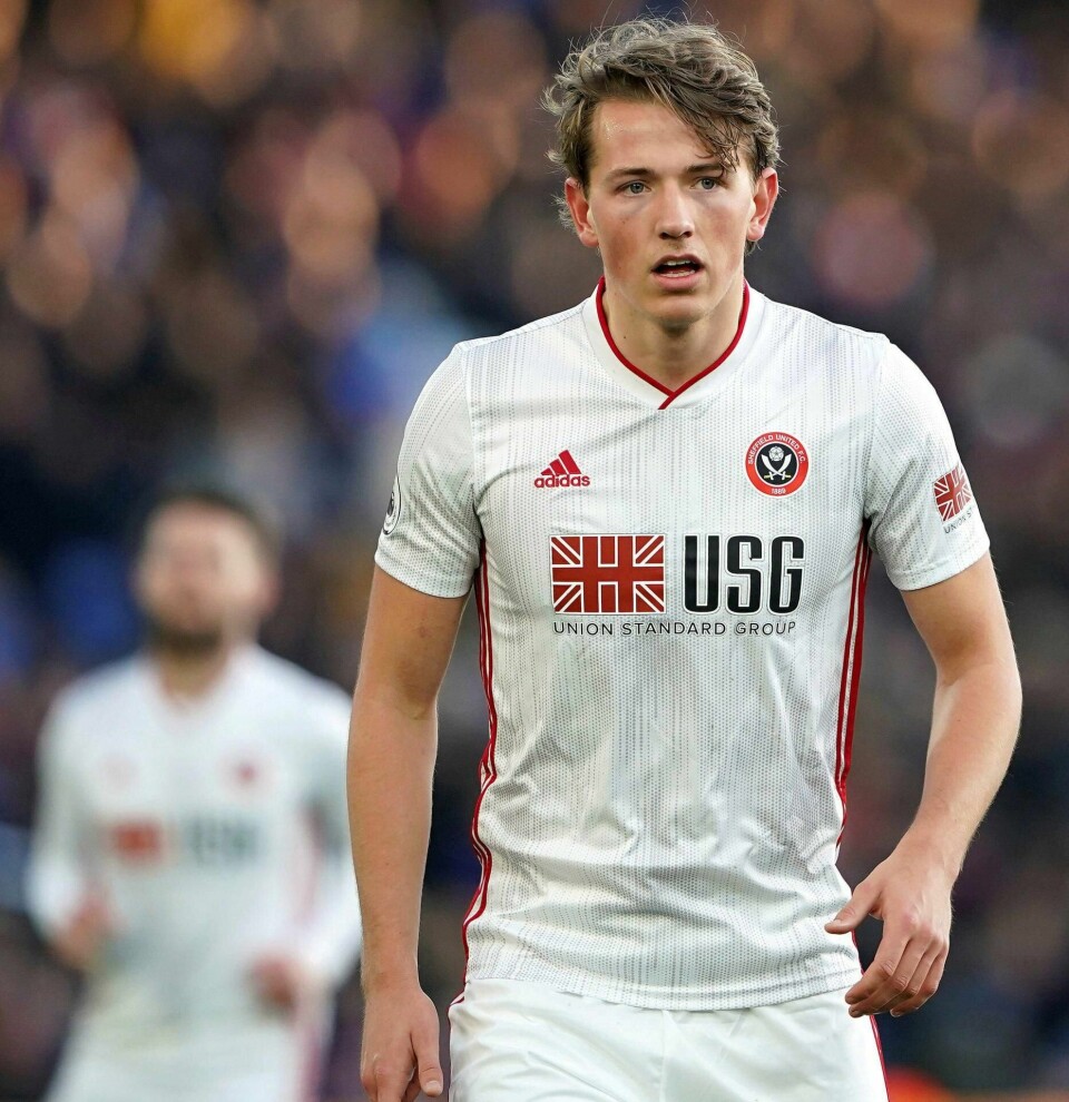Sander Berge fikk sin debut mot Crystal Palace 1. februar. Foto: Tess Derry/PA via AP/ NTB scanpix