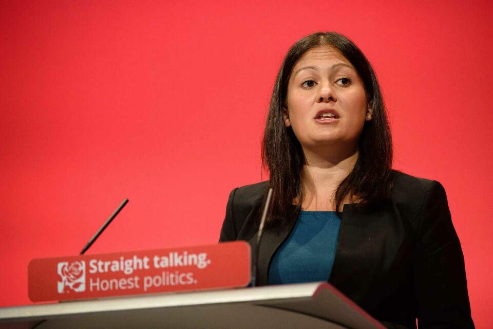 British Shadow Secretary of State for Energy and Climate Change Lisa Nandy addresses delegates on the third day of the annual Labour Party Conference in Brighton, south east England, on September 29, 2015. AFP PHOTO / LEON NEAL British Shadow Secretary of State for Energy and Climate Change Lisa Nandy addresses delegates on the third day of the annual Labour Party Conference in Brighton, south east England, on September 29, 2015. AFP PHOTO / LEON NEAL
